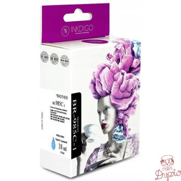 Tusz INKDIGO (BR-985C-1) niebieski 18ml zamiennik BROTHER (LC985C)