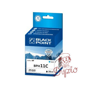 Tusz BLACK POINT (BPH11C) niebieski 2510str zamiennik HP (11/C4836AE) J1100d/1200d/2200/2800/10ps