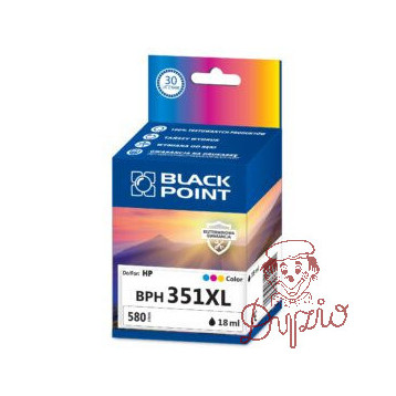Tusz BLACK POINT (BPH351XL) kolor 580str zamiennik HP (351XL/CB338EE) C280/5280/4260/6410/5780