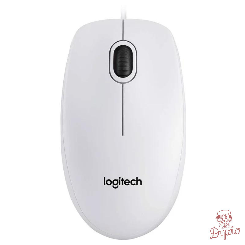 Mysz przewodowa LOGITECH B100 USB biała 910-003360
