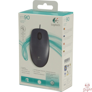Mysz przewodowa LOGITECH M90 USB czarna 910-001793