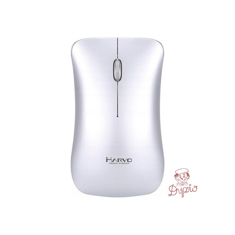 Mysz MARVO DWM102SL optyczna 1200dpi 2,4GHz bezprzewodowa srebrna cicha