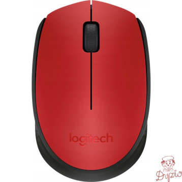 Mysz bezprzewodowa LOGITECH M171 czerwona 910-004641