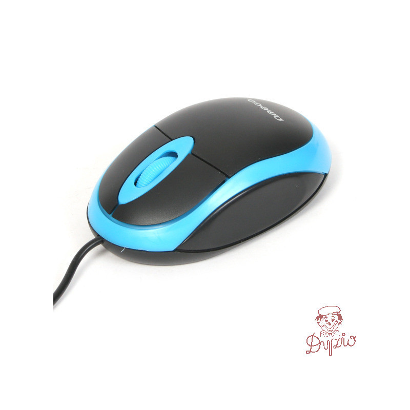Mysz OMEGA optyczna 1200dpi USB Value Line czarno-niebieska (41644)