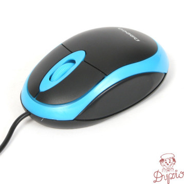 Mysz OMEGA optyczna 1200dpi USB Value Line czarno-niebieska (41644)