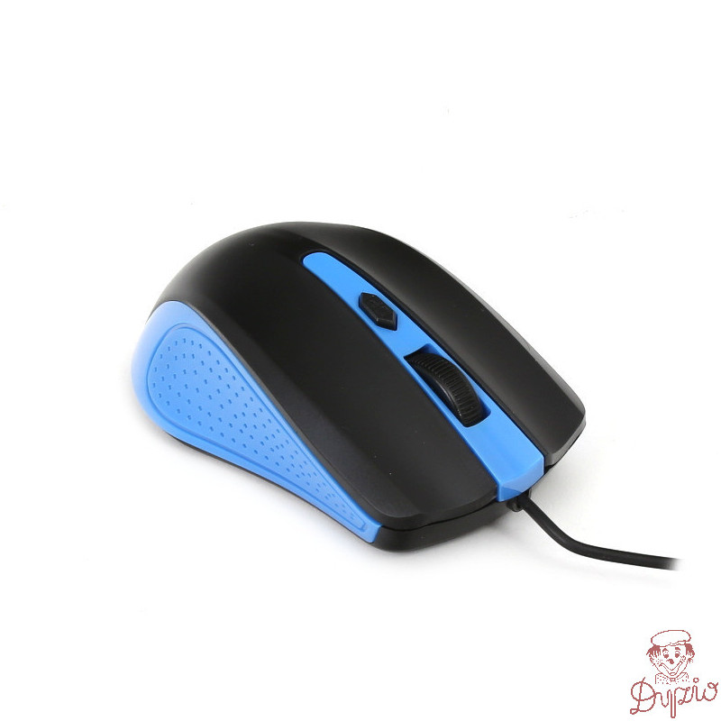 Mysz OMEGA optyczna 1600dpi USB czarno-niebieska (41787)