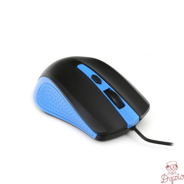 Mysz OMEGA optyczna 1600dpi USB czarno-niebieska (41787)