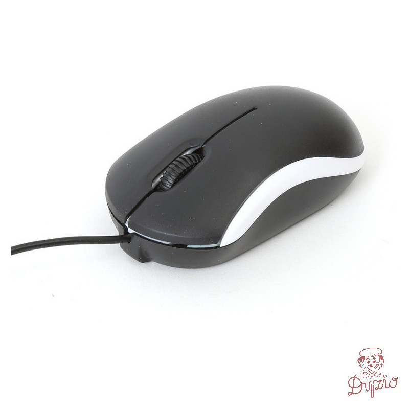 Mysz OMEGA optyczna 3D 1000dpi USB Value Line V2 czarno-biała (43212)