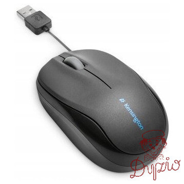 Mysz KENSINGTON Pro Fit ze zwijanym kablem czarna K72339EU