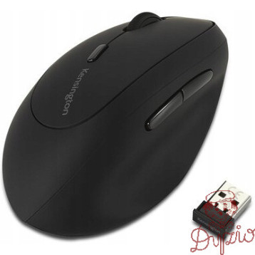 Mysz bezprzewodowa Pro Fit Ergo dla osób leworęcznych czarna K79810WW KENSINGTON