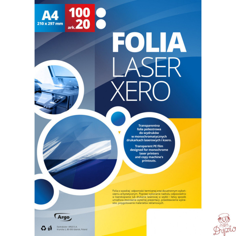 Folia LX do lasera xero/drukarka (100szt.) 413038 ARGO