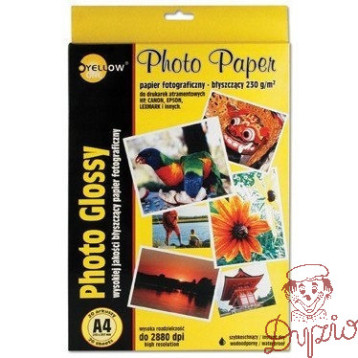 Papier foto YELLOW ONE A4 130g A20 błyszczący (4G130) 150-1177