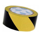 Taśma ostrzegawcza żółto-czarna 48mm x 25m SMART samoprzylepna winylowa