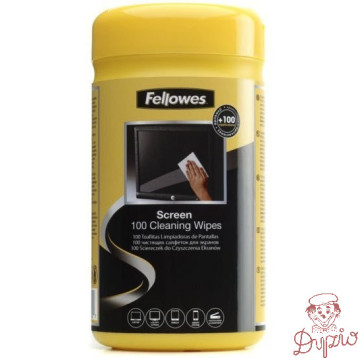 Ściereczki nasączone do ekranu FELLOWES tuba 100szt. 9970330