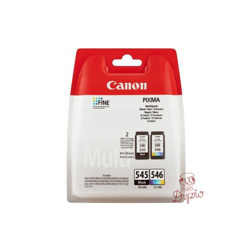 Tusz CANON (PG-545+CL-546/8287B005) czarny+kolor (2szt)