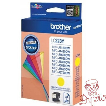 Tusz BROTHER (LC223Y) żółty 550str