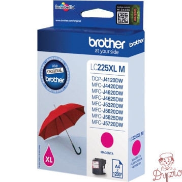 Tusz BROTHER (LC225XL-M) purpurowy 1200str