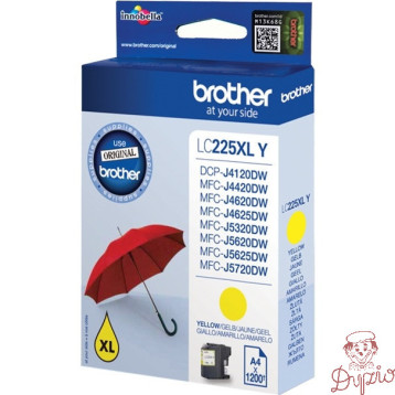 Tusz BROTHER (LC225XL-Y) żółty 1200str