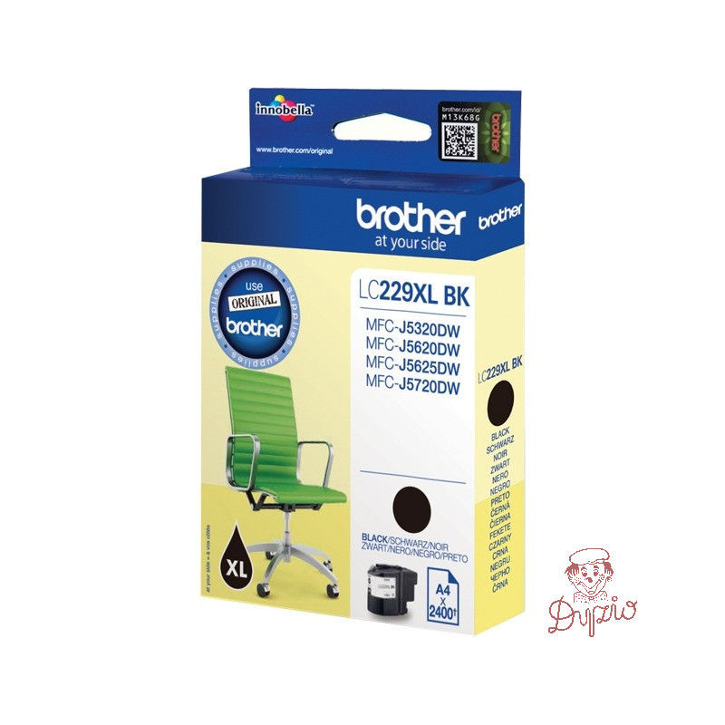 Tusz BROTHER (LC229XL-BK) czarny 1200str