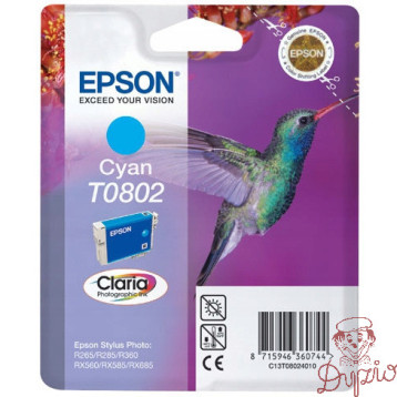 Tusz EPSON (T0802/C13T08024010) niebieski 250str Stylus Photo R265/360