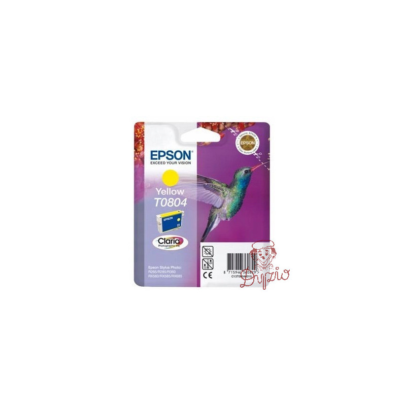 Tusz EPSON (T0804/C13T08044011) żółty 250str Stylus Photo R265/360/RX560