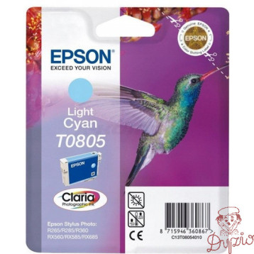 Tusz EPSON (T0805/C13T08054010) niebieski jasny 250str