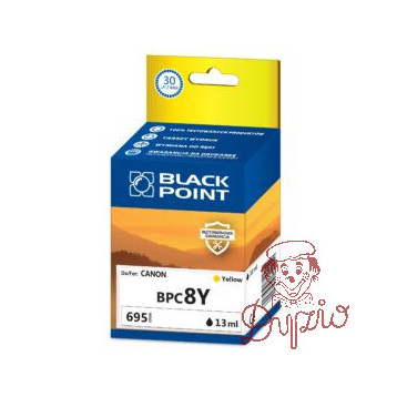 Tusz BLACK POINT (BPC8Y) żółty 880str zamiennik EPSON (CLI-8Y/0623B001) IP4200/4300/4500/5200
