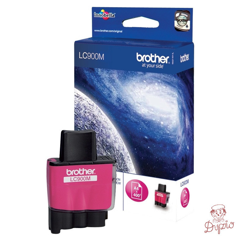Tusz BROTHER (LC900M) purpurowy 400str MFC210C/410CN/5440CN