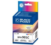 Tusz BLACK POINT (BPH901C) kolor 480str zamiennik HP (901/CC656AE)