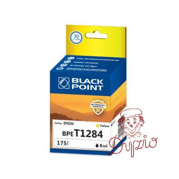 Tusz BLACK POINT (BPET1284) żółty 8ml zamiennik EPSON (T1284/C13T12844012) S22/SX125/SX425W/BX305F