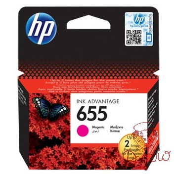 Tusz HP 655 (CZ111AE) purpurowy 600str 3520/3525/4615/4625/5525/6525