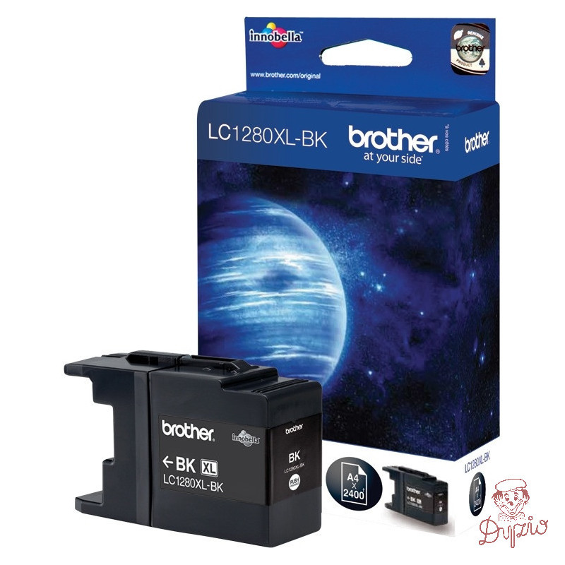 Tusz BROTHER (LC1280XL-BK) czarny 2400str MFC J6910/MFC J6710DW