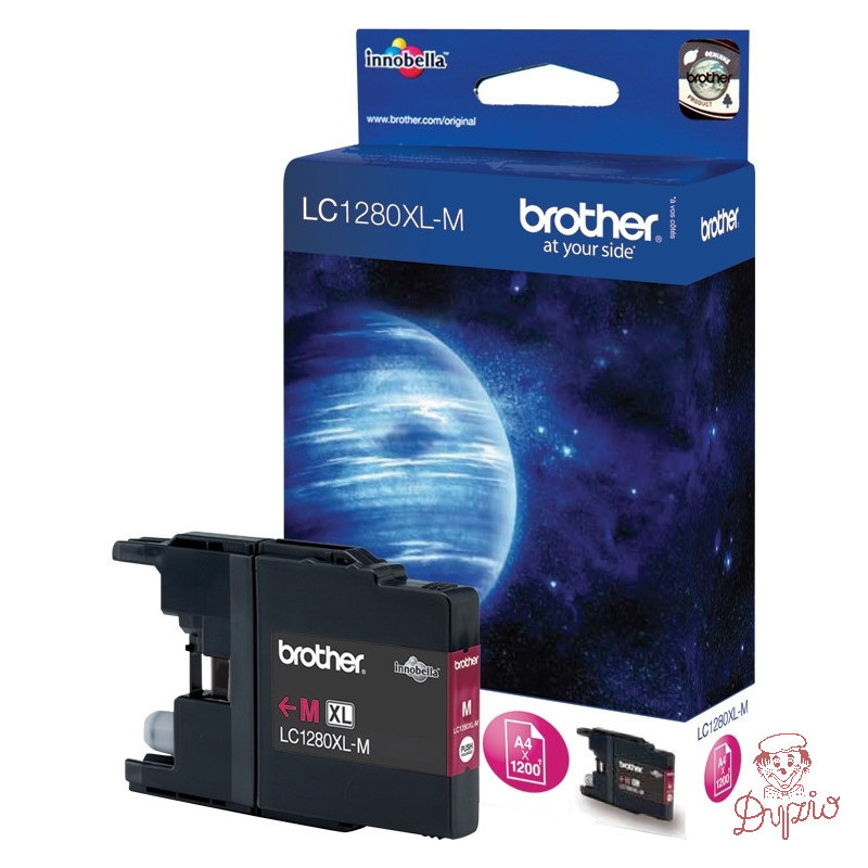 Tusz BROTHER (LC1280XL-M) purpurowy 1200str MFCJ6910DW