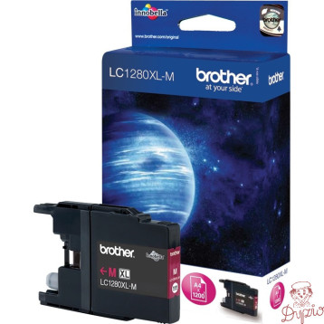 Tusz BROTHER (LC1280XL-M) purpurowy 1200str MFCJ6910DW