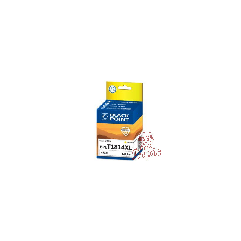 Tusz BLACK POINT (BPET1814XL) żółty 620str zamiennik EPSON (18XL/C13T18144010)
