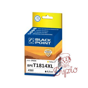 Tusz BLACK POINT (BPET1814XL) żółty 620str zamiennik EPSON (18XL/C13T18144010)
