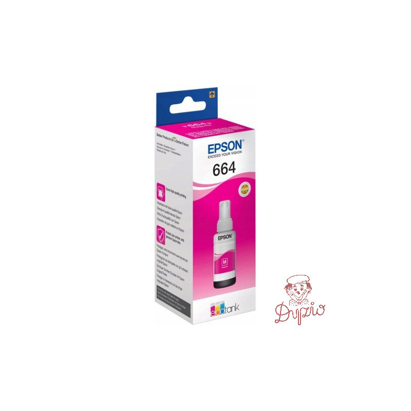 Tusz EPSON (T6643/C13T66434A) purpurowy 6500str/70ml