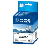 Tusz BLACK POINT (BPH655C) niebieski 690str zamiennik HP (655/CZ110AE)