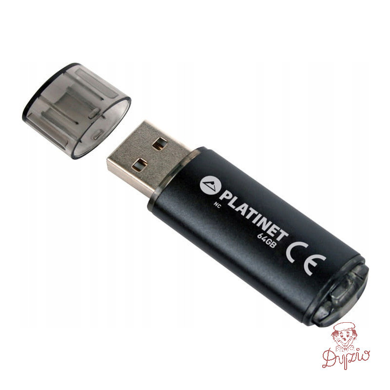 Pamięć USB-A 64GB PLATINET X-DEPO USB 2.0 czarny (42117)