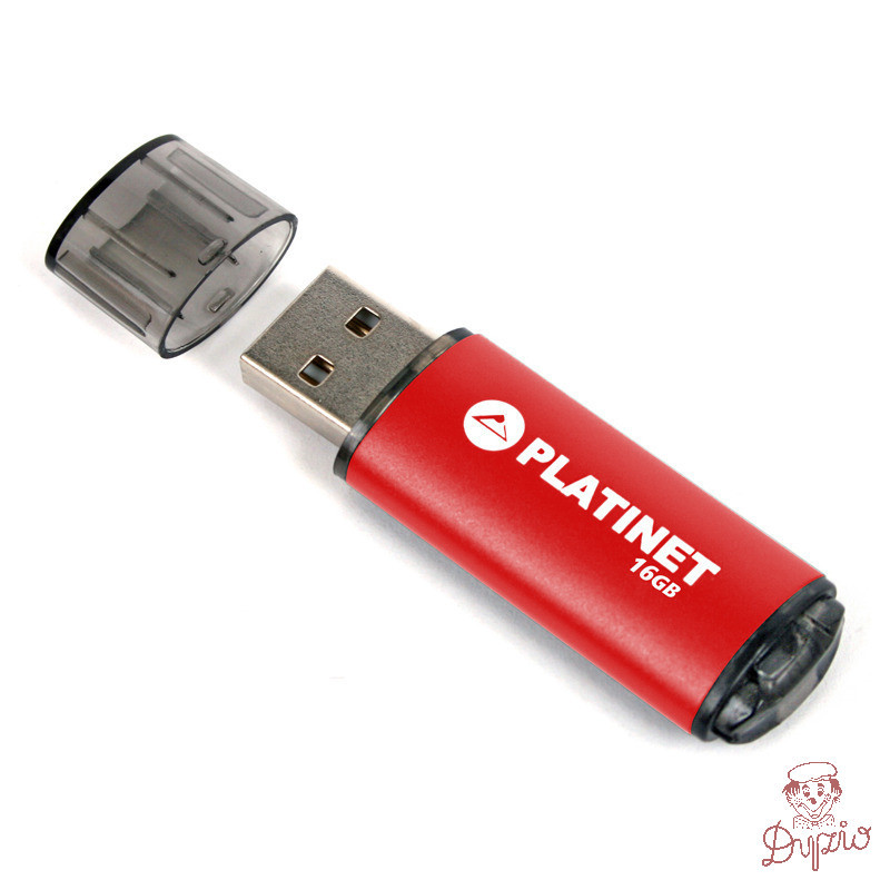 Pamięć USB-A 16GB PLATINET X-DEPO USB 2.0 czerwony (42174)