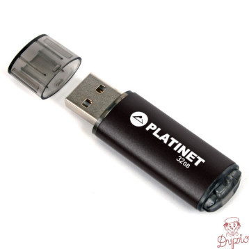 Pamięć USB-A 32GB PLATINET X-DEPO USB 2.0 czarny (40621)