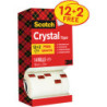 Taśmy SCOTCH CRYSTAL 19x33m 12+2 w kartonowym podajniku 6-1933R14 3M
