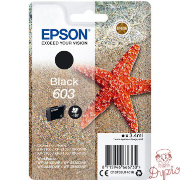 Tusz EPSON (603/C13T03U14010) czarny 3,4ml