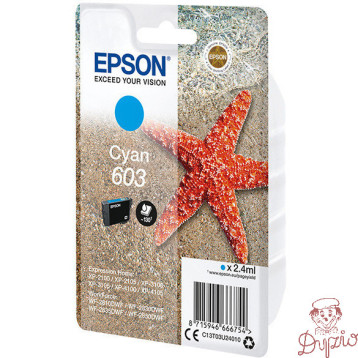 Tusz EPSON (603/C13T03U24010) niebieski 2,4ml
