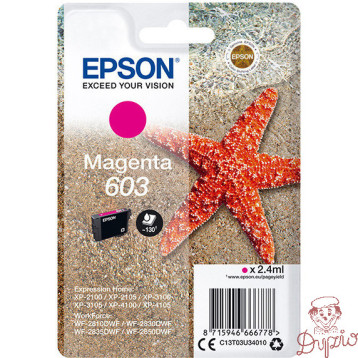 Tusz EPSON (603/C13T03U34010) purpurowy 2,4ml