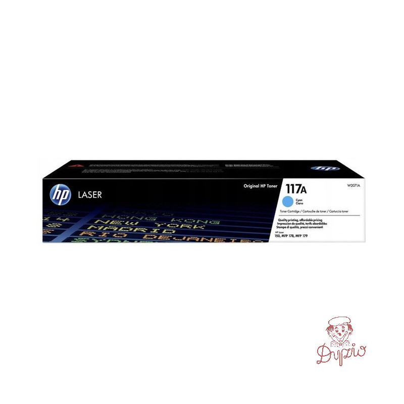 Toner HP 117A (W2071A) niebieski 700str