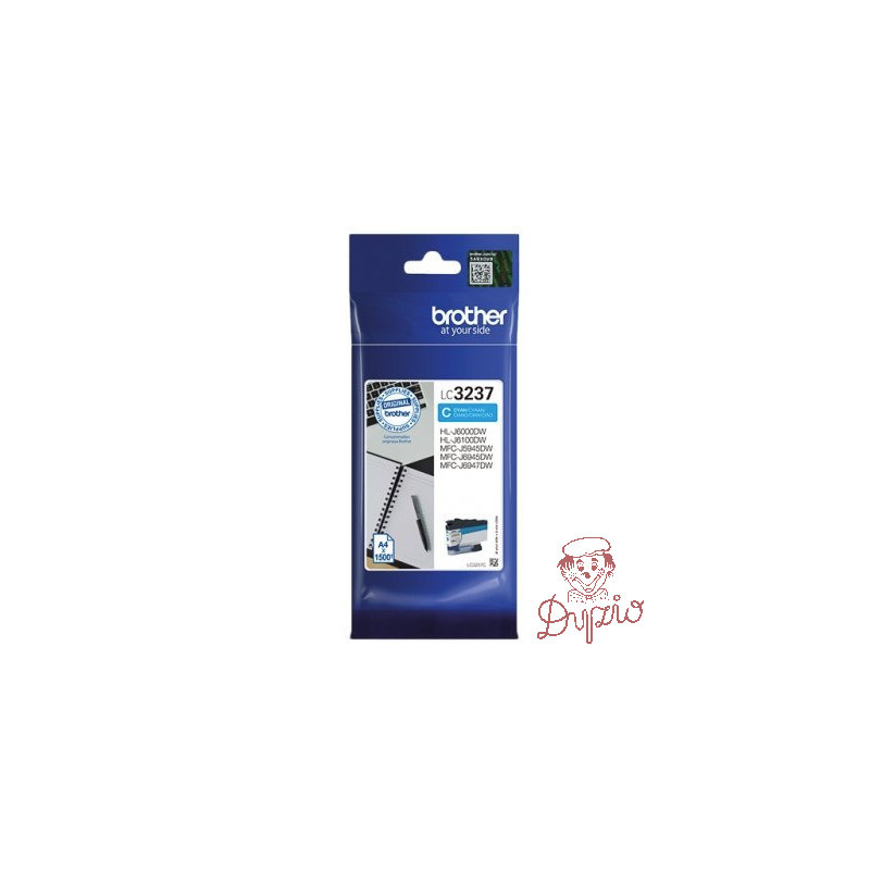 Tusz BROTHER (LC3237C) niebieski 1500str