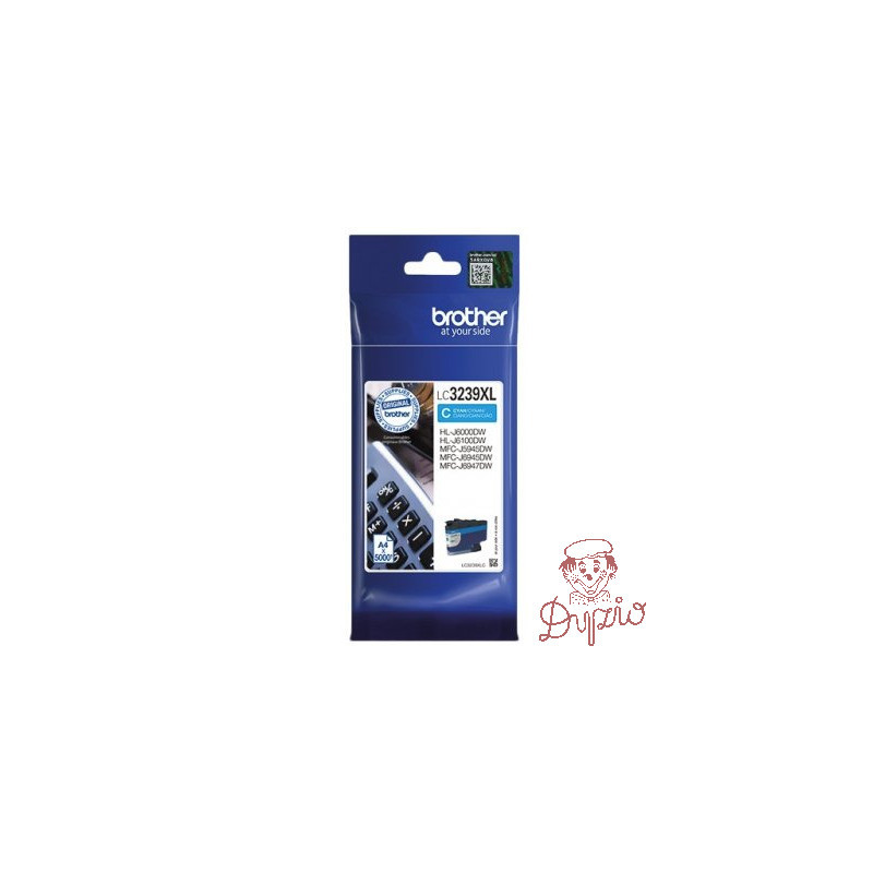 Tusz BROTHER (LC3239XLC) niebieski 5000str
