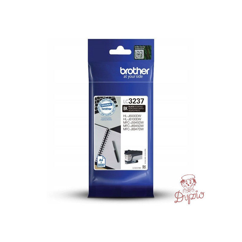 Tusz BROTHER (LC3237BK) czarny 60,11ml/3000str
