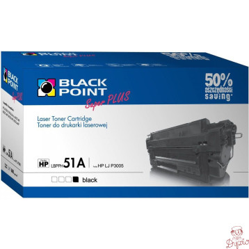 Toner BLACK POINT (LBPPH51A) czarny 8400str zamiennik HP (51A/Q7551A) LaserJet P3005/M3027mpf/M3035